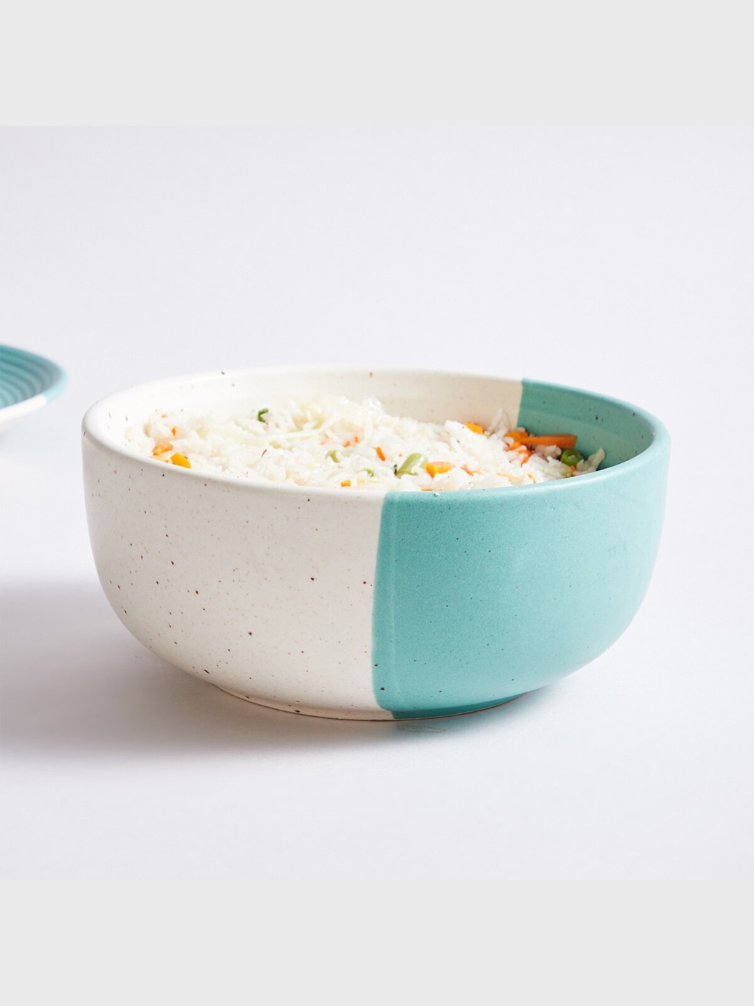 

Home Centre Blue & Beige 1 Piece Printed Stoneware Glossy Bowl