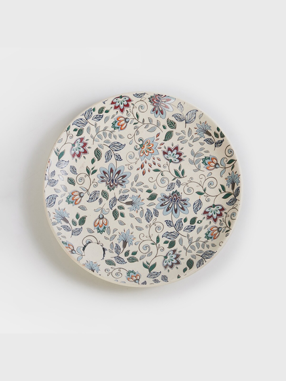 

Home Centre Multicoloured Printed Stoneware Fiesta Matte Plates, Multi