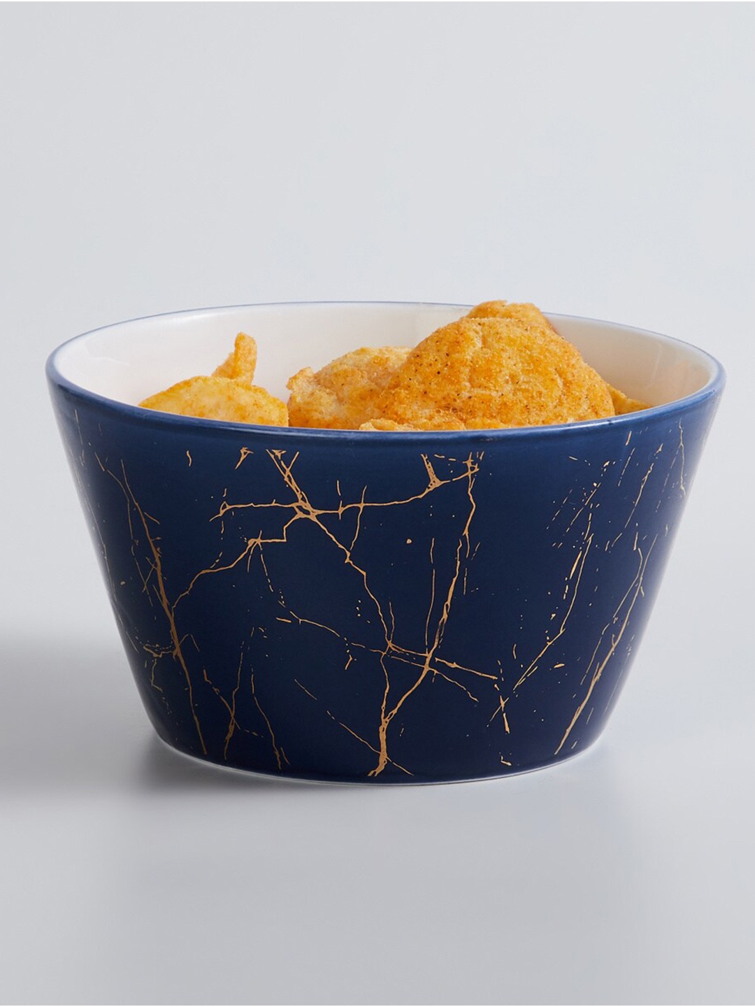 

Home Centre Blue 1 Pieces Printed Bone China Glossy Bowls