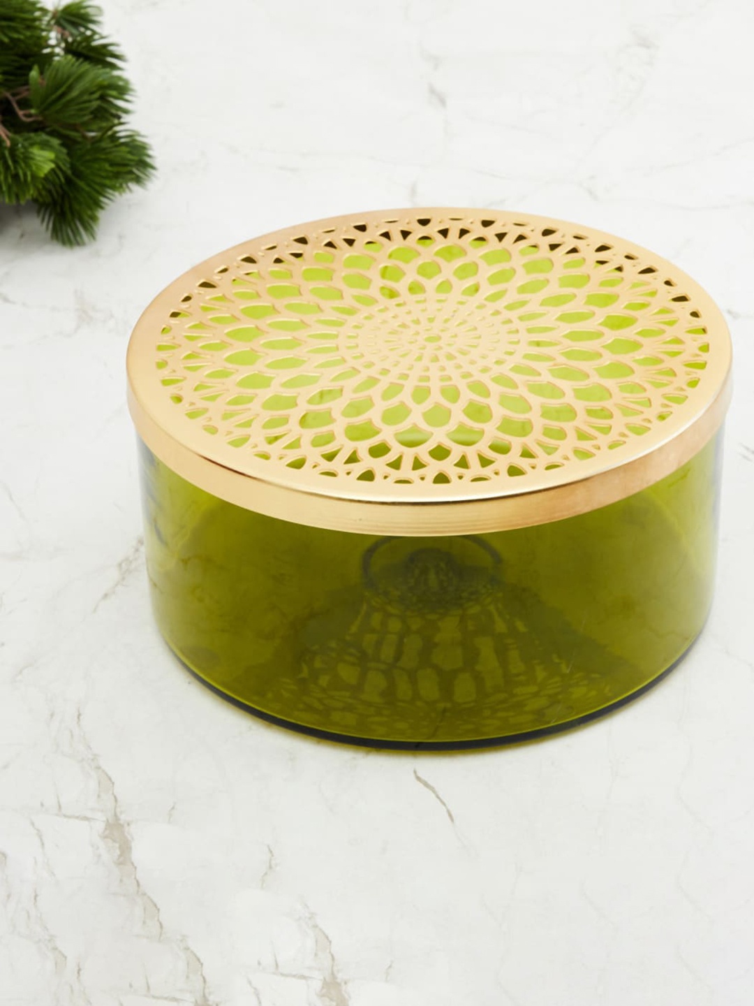 

Home Centre Green Textured Storage Box