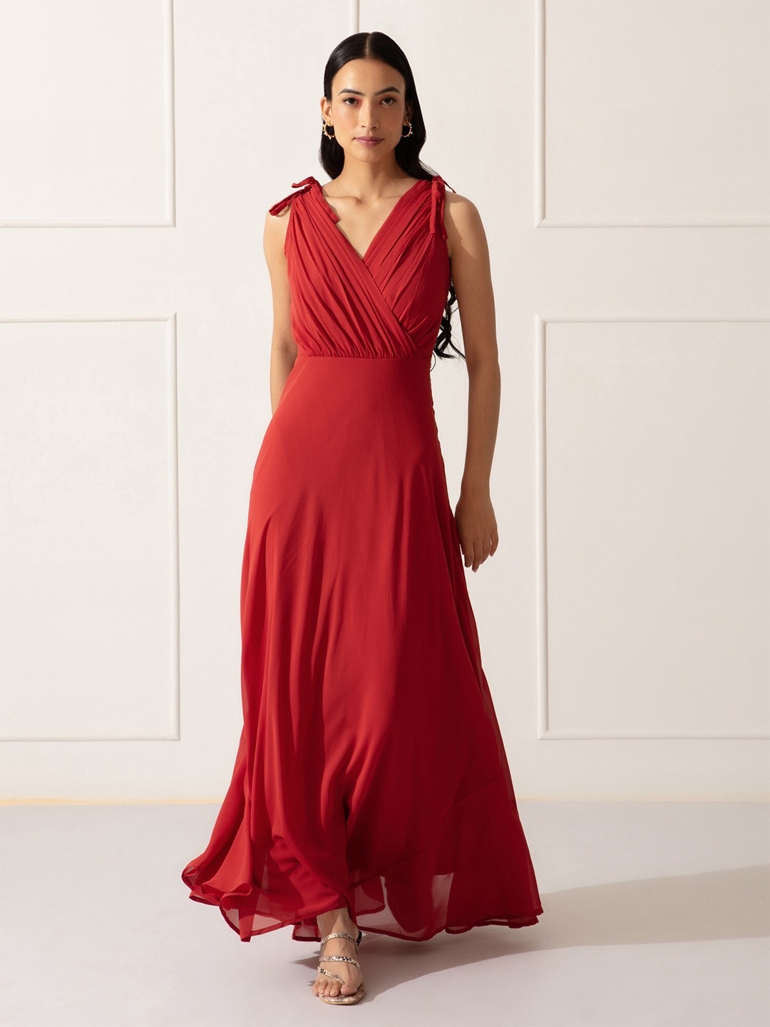 

20Dresses Rust Georgette Maxi Dress