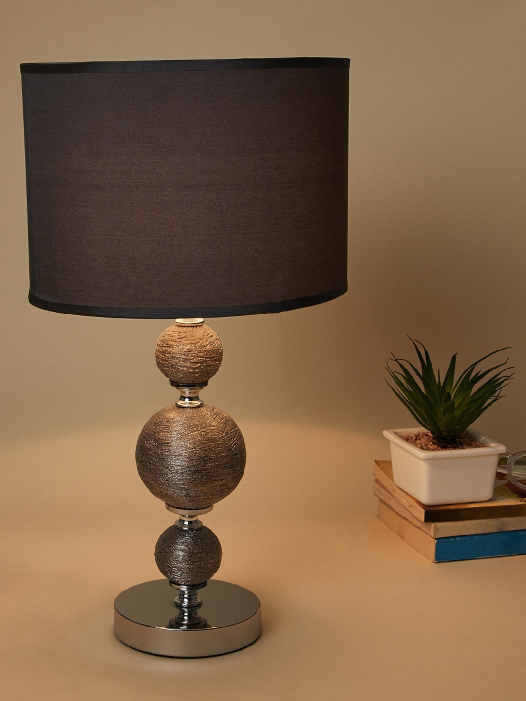 

Home Centre Grey Solid Ceramic Table Lamp
