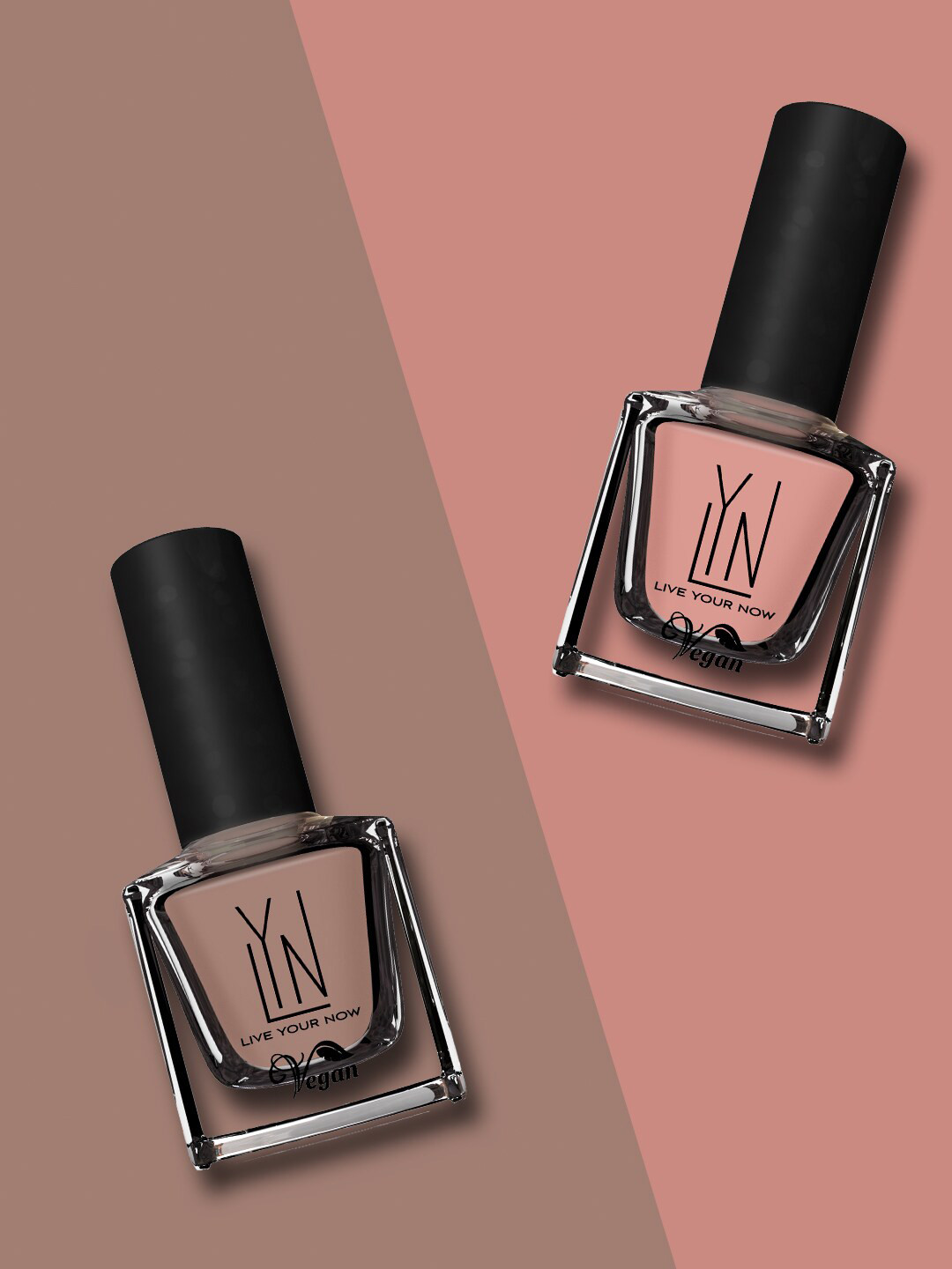 

LYN LIVE YOUR NOW Set of 2 Long Lasting Nail Polish - Fluid Flavours, Nude