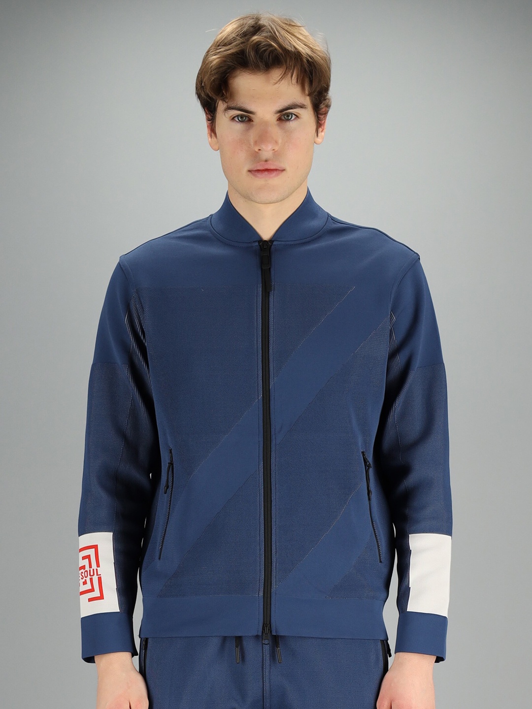 

FREESOUL Men Blue Sweatshirt