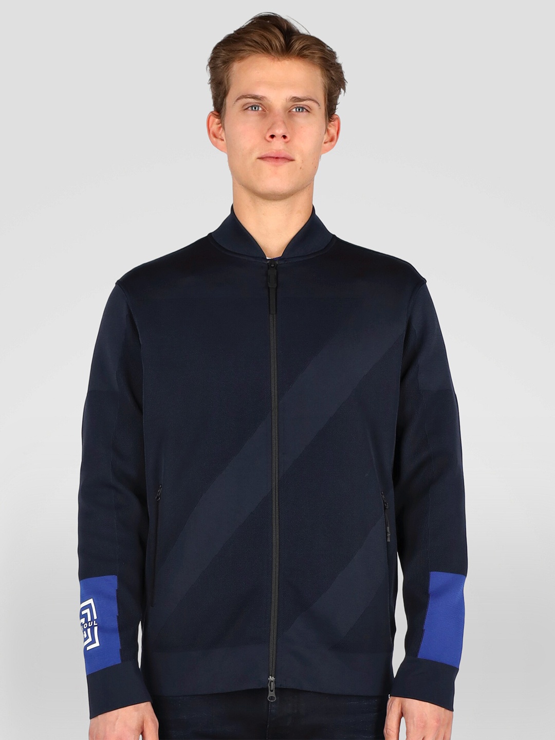 

FREESOUL Men Navy Blue Sweatshirt