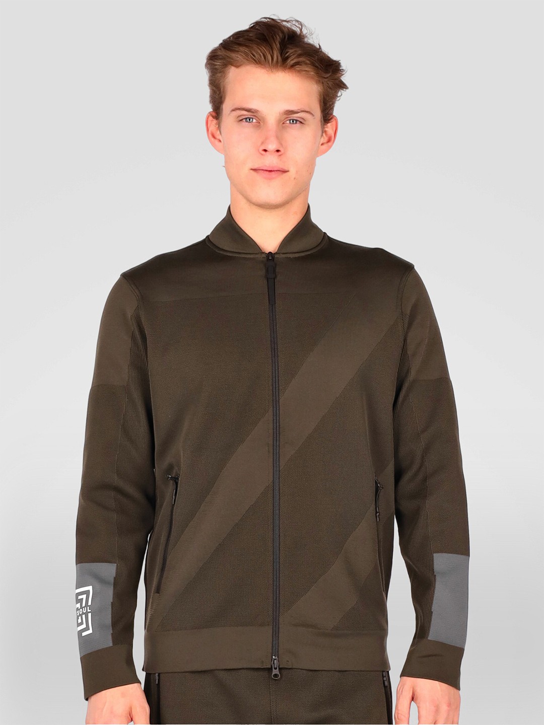 

FREESOUL Men Green Sweatshirt