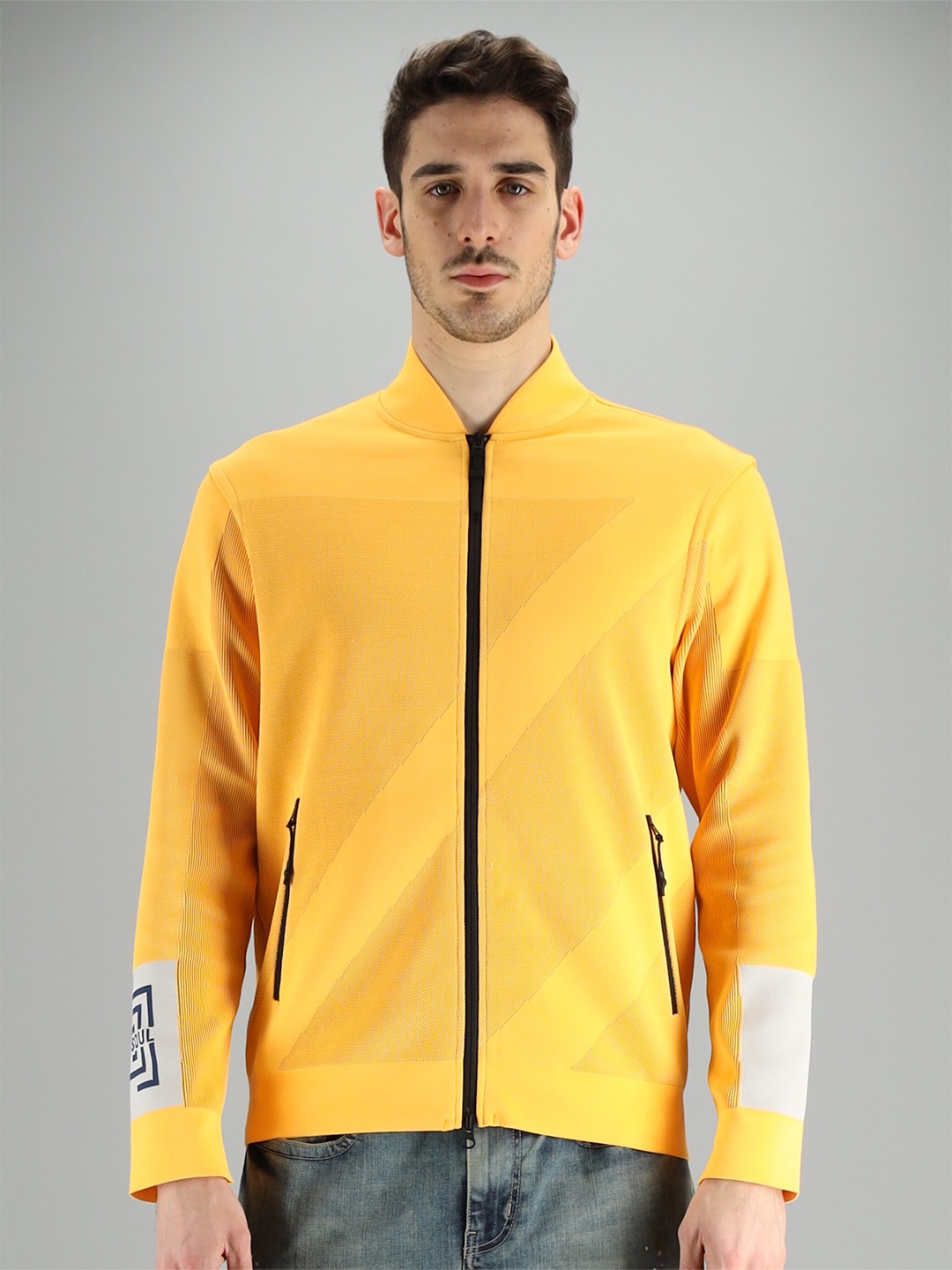 

FREESOUL Men Yellow Sweatshirt