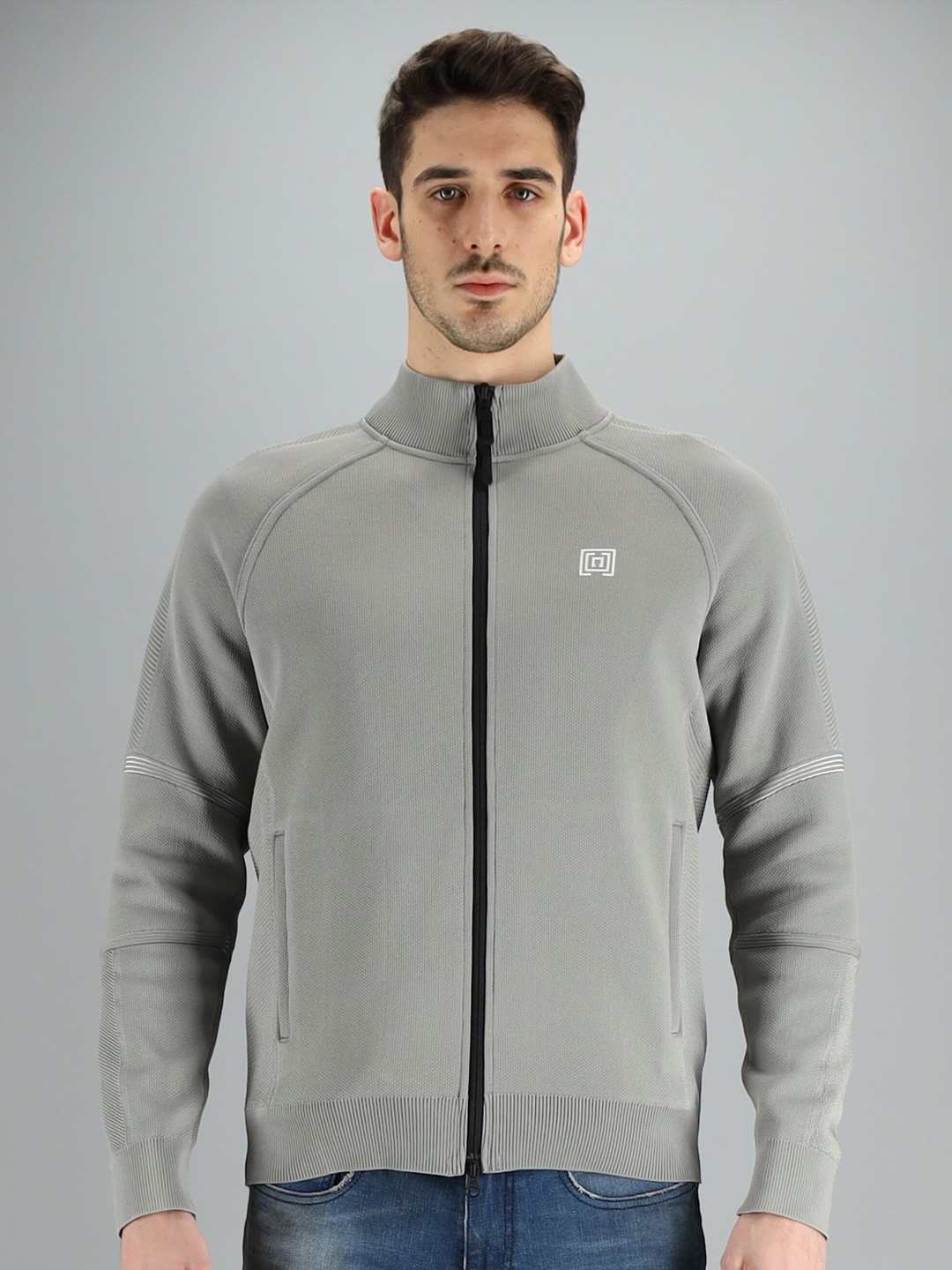 

FREESOUL Men Grey Sweatshirt