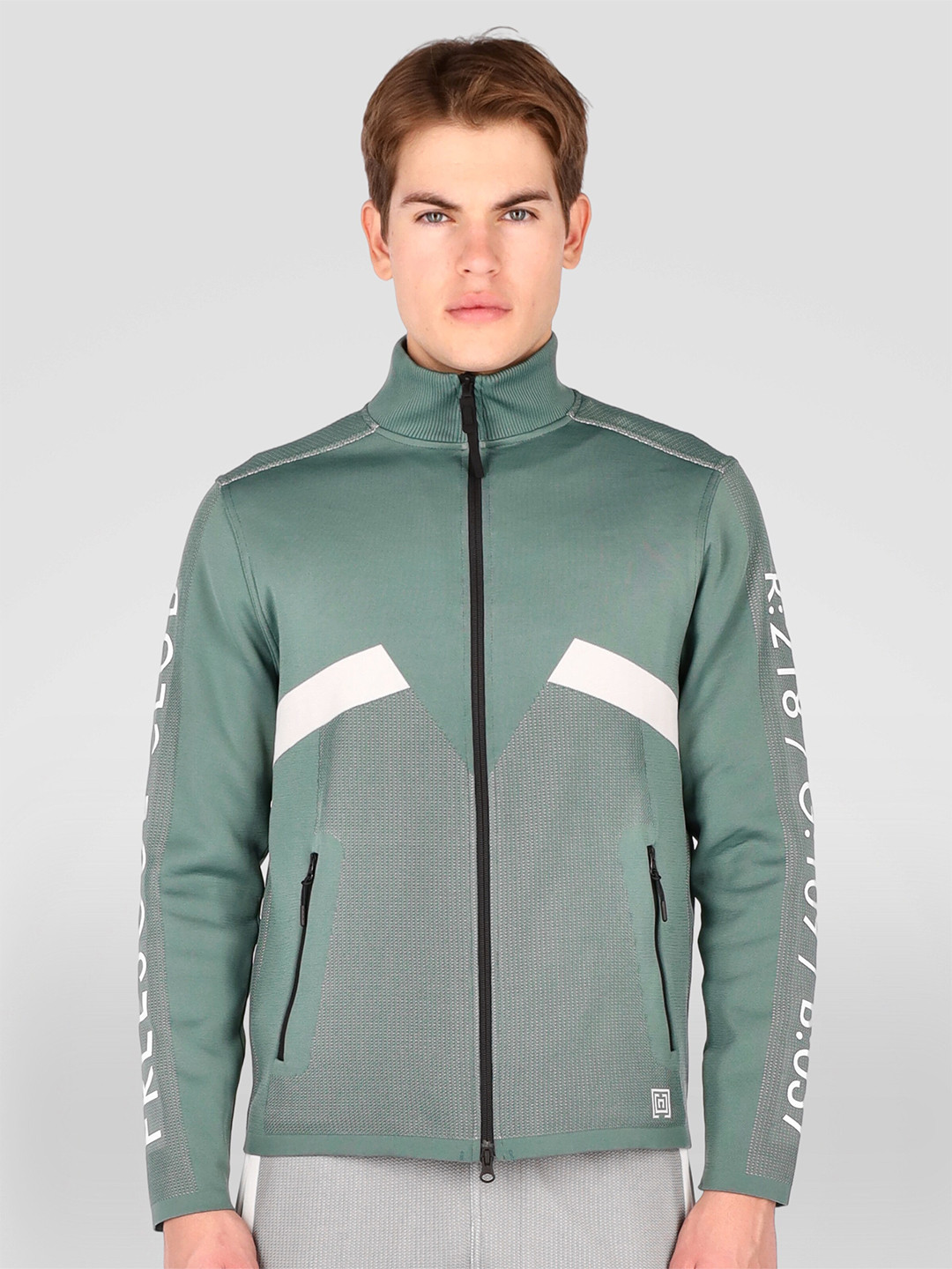 

FREESOUL Men Sea Green Sweatshirt
