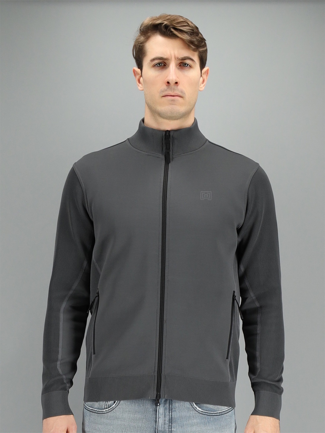 

FREESOUL Men Grey Sweatshirt
