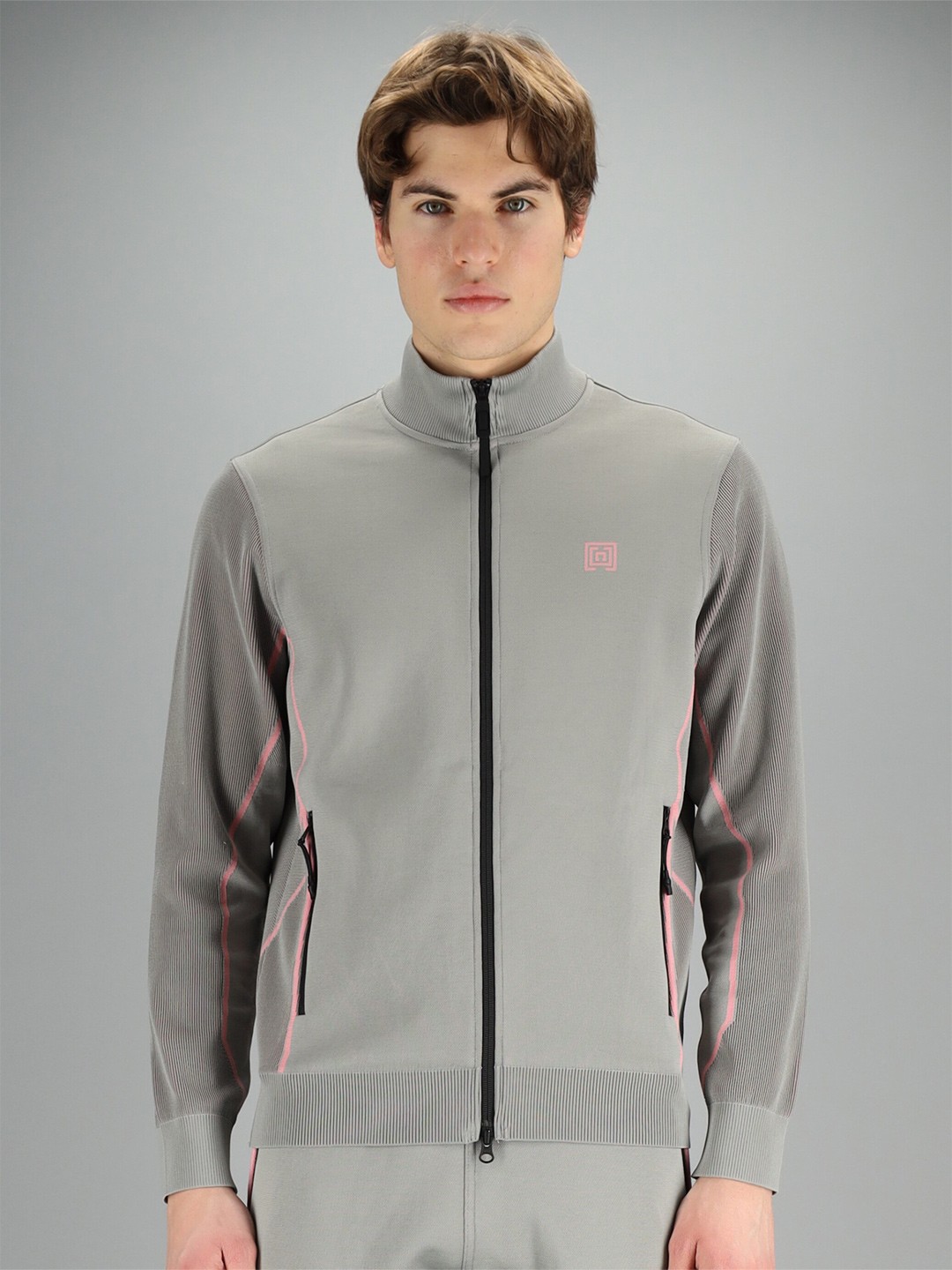 

FREESOUL Men Grey Solid Sweatshirt