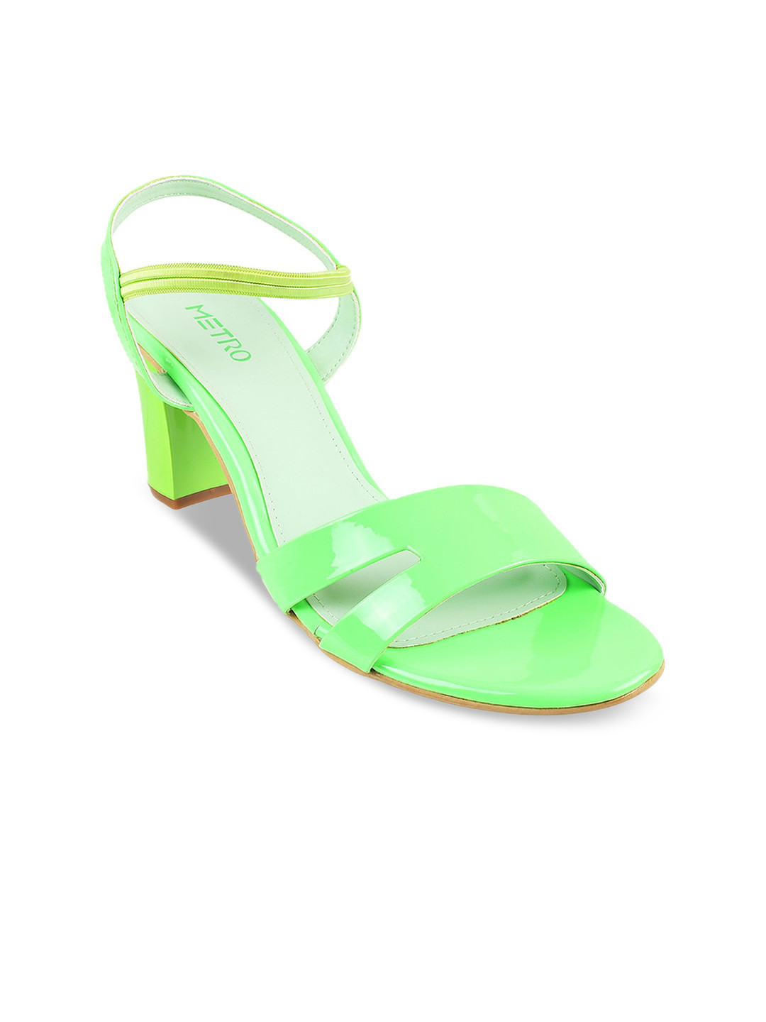 

Metro Fluorescent Green Block Heels