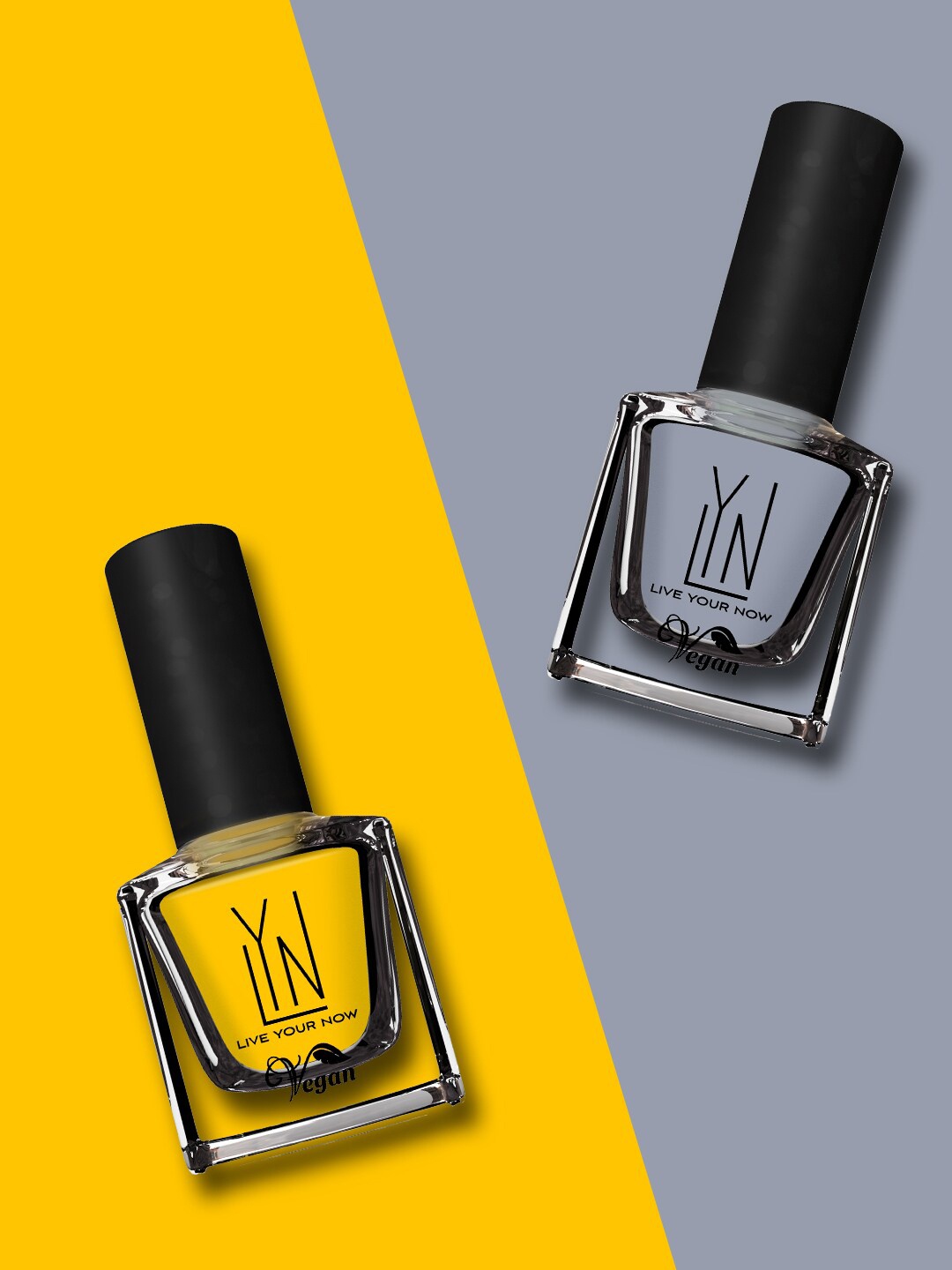 

LYN LIVE YOUR NOW Set of 2 Long Lasting Fast Dry Nail Polish - Sporty, Yellow