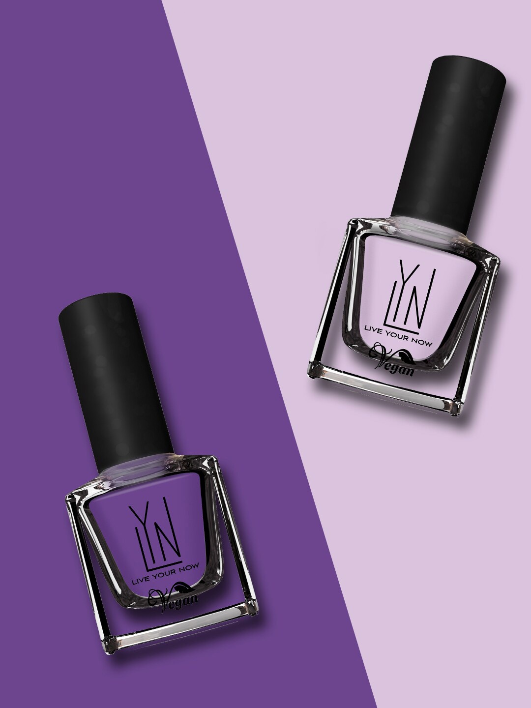 

LYN LIVE YOUR NOW Set of 2 Long Lasting Nail Polish - I Love My Purple