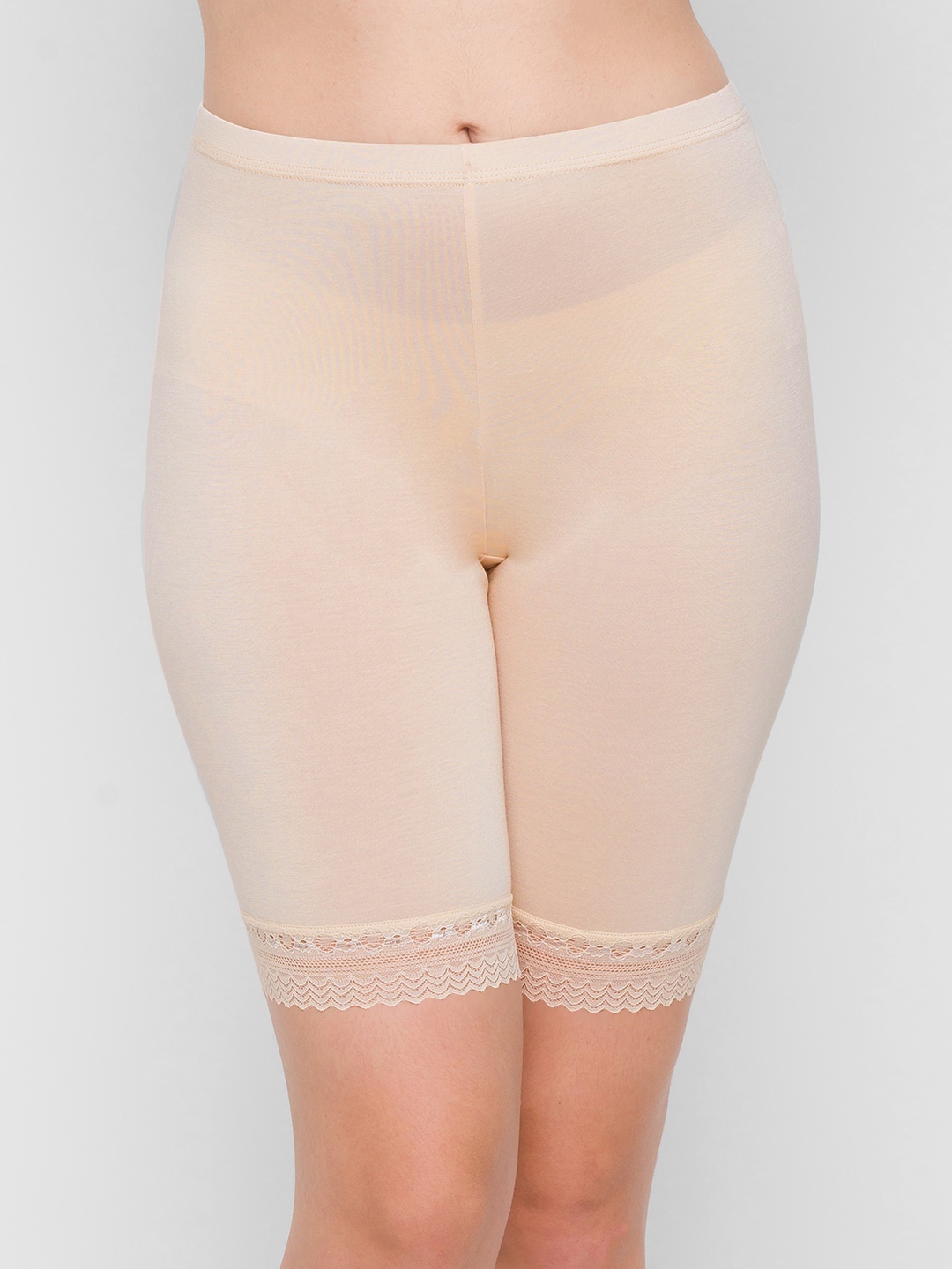 

FashionRack Women Beige Solid Boy Shorts