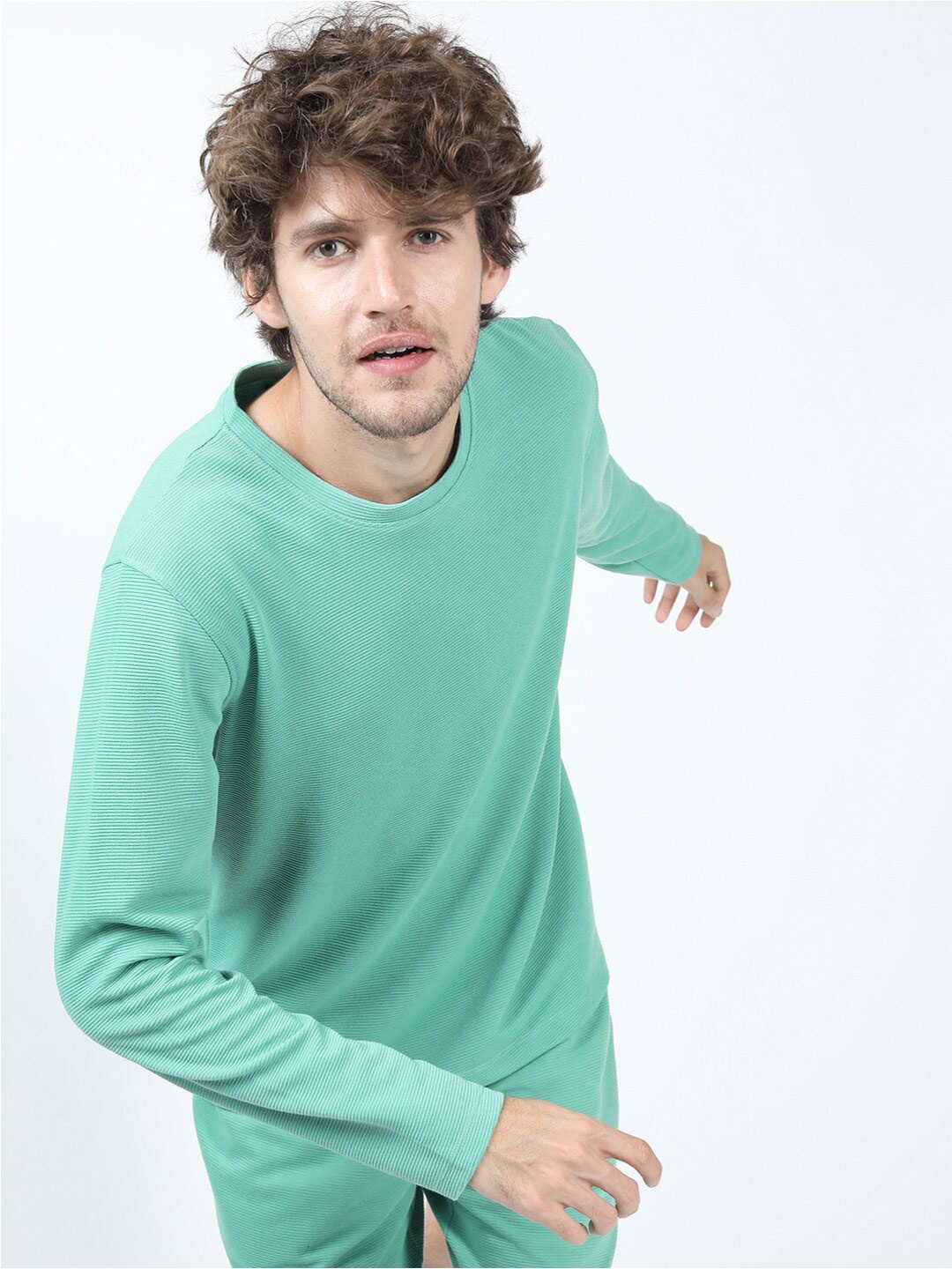 

HIGHLANDER Structured Regular Fit T-shirt, Green