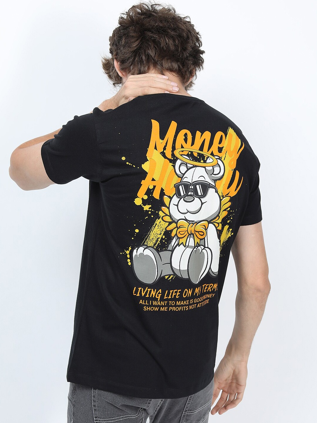 

KETCH Men Black Printed Slim Fit T-shirt