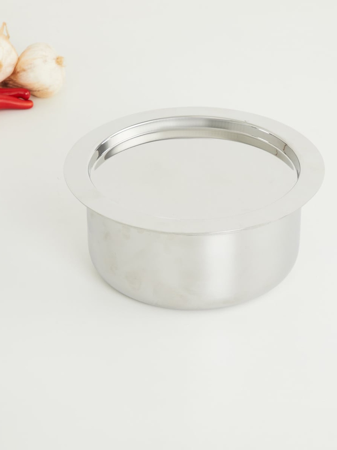 

Home Centre Silver Solid Stainless Steel Tope