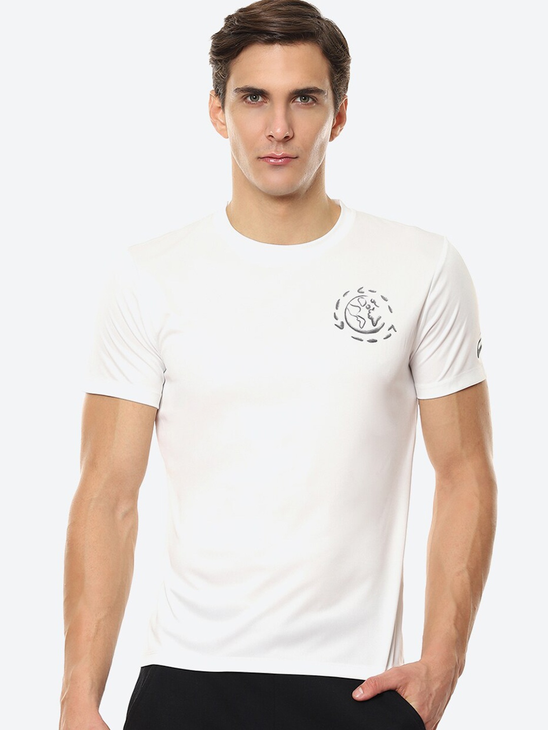 

ASICS Men White OCEAN WASTE RUN Running T-shirt