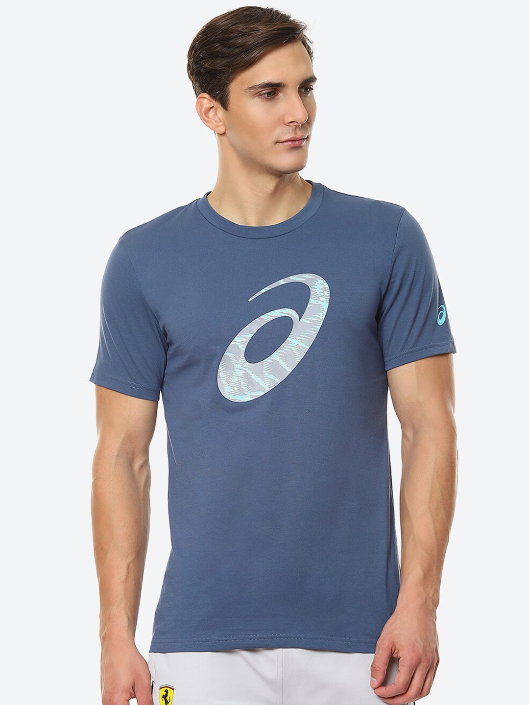 

ASICS Men Blue Seasonal Print Ss T-shirt