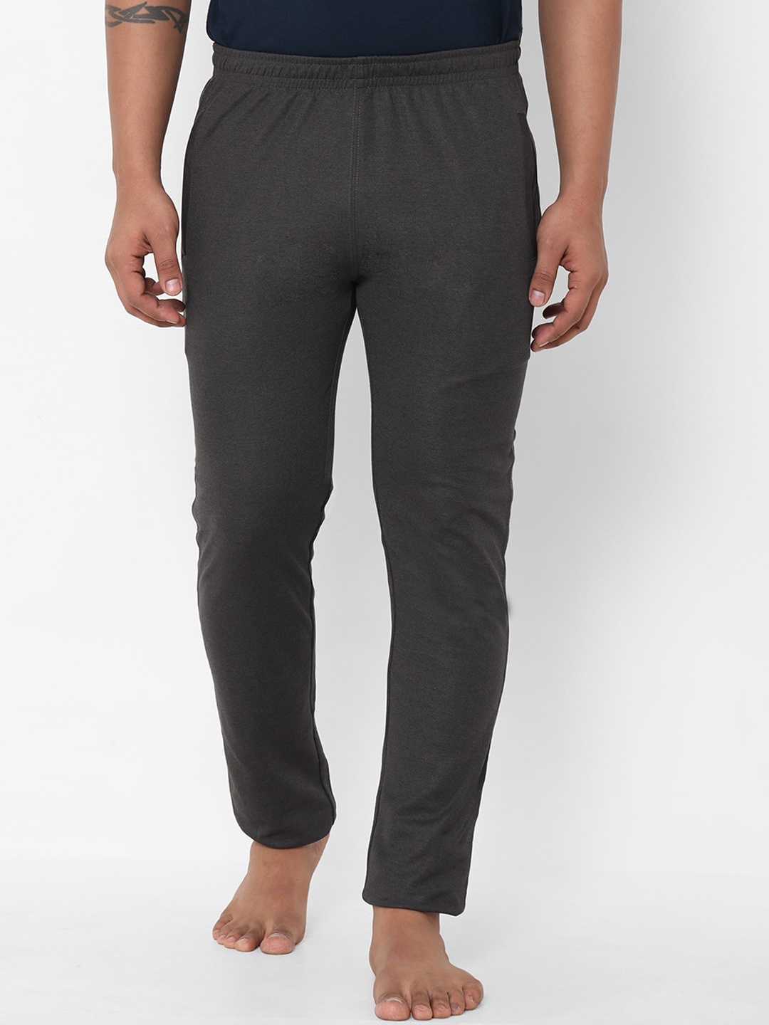 

Sweet Dreams Men Charcoal Grey Solid Lounge Pants
