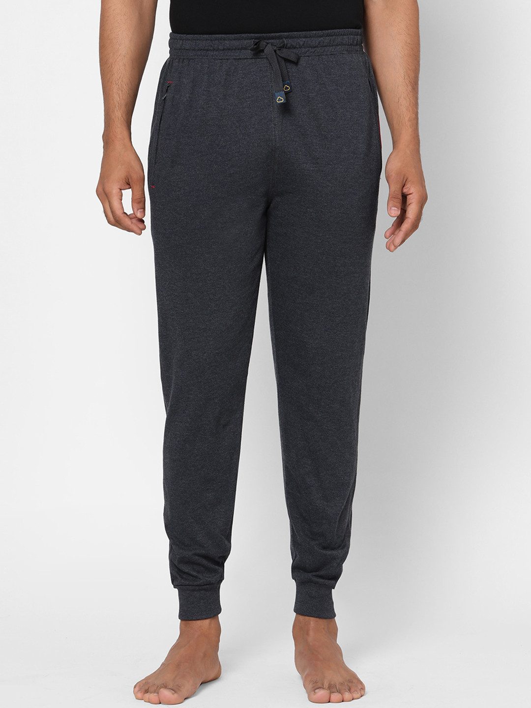 

Sweet Dreams Men Charcoal Grey Solid Lounge Joggers