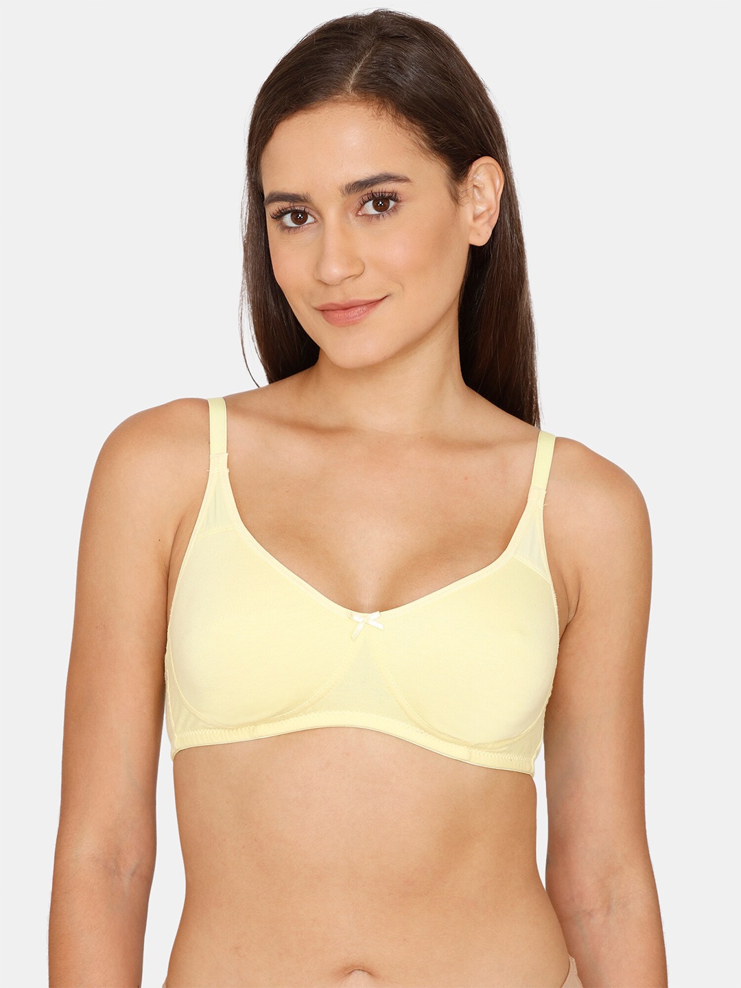 

Rosaline by Zivame Yellow Non-Padded Non-Wired T-shirt Bra RO1132FASHBYELW