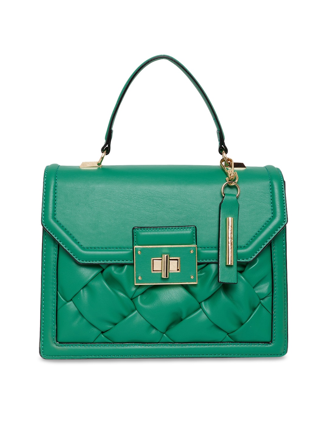 

ALDO Green Structured Satchel with Quilted