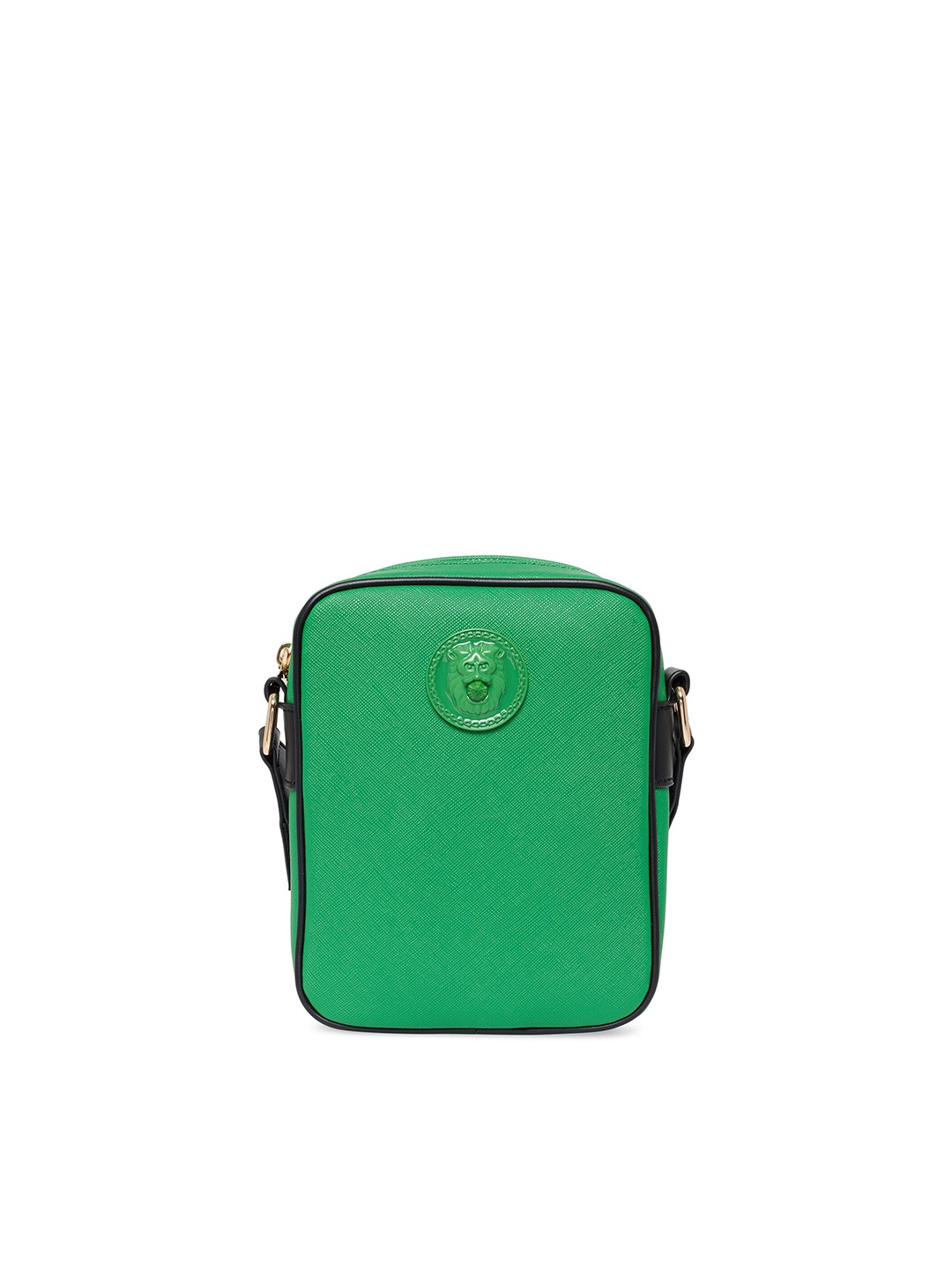 

ALDO Men Green & Black Messenger Bag