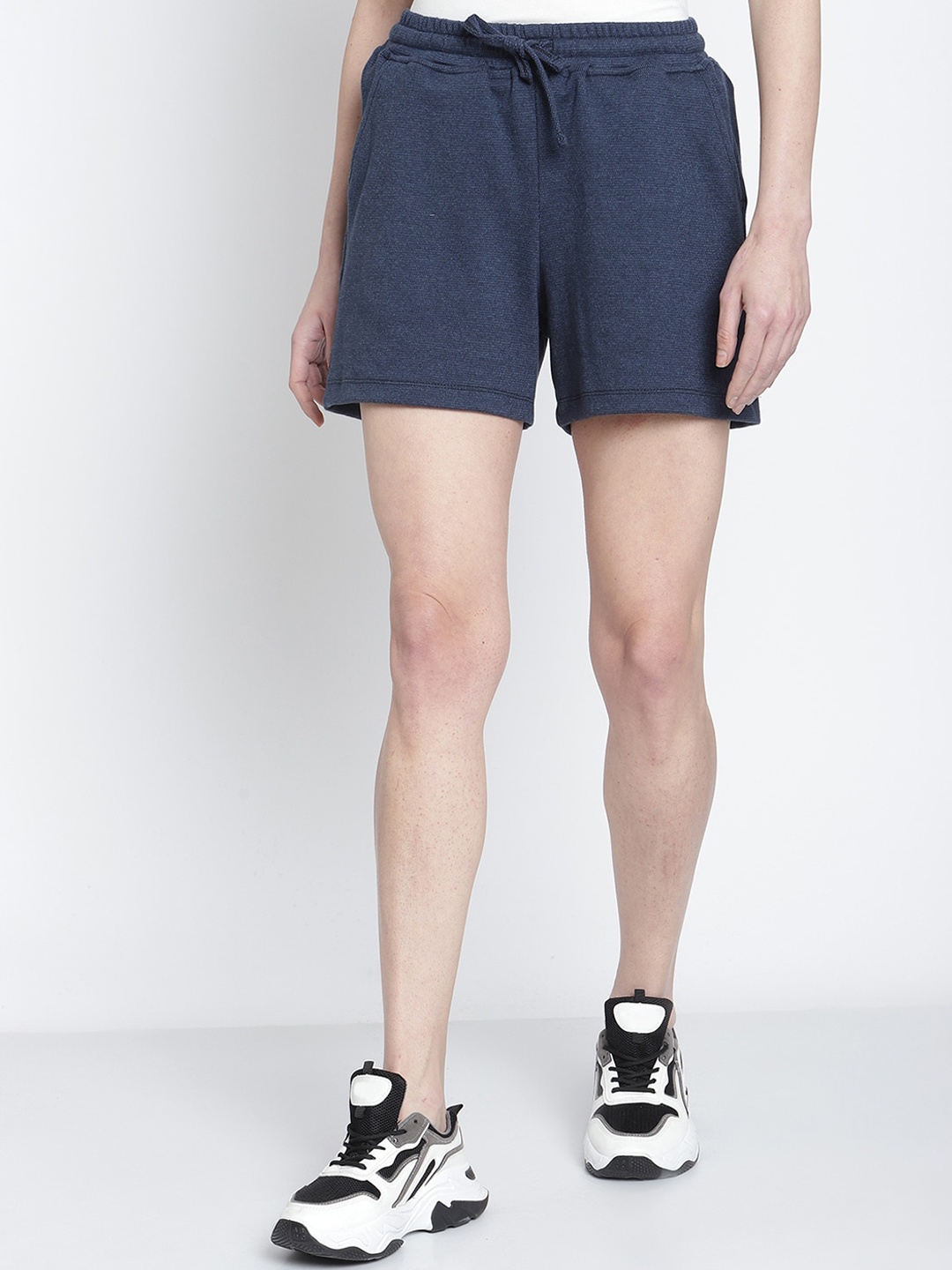 

Rute Women Blue Cotton Shorts