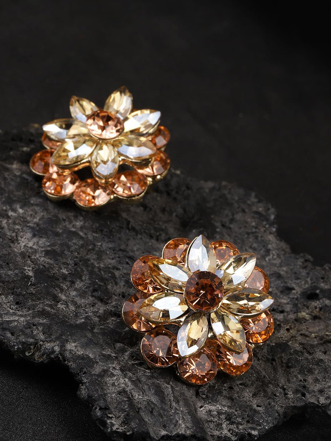 

YouBella Women Brown Studs Earrings