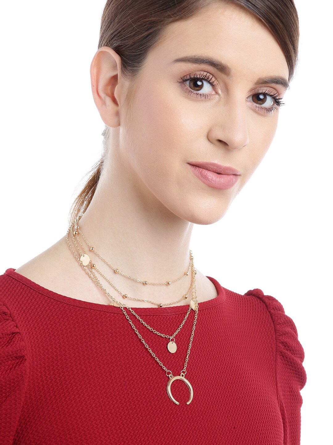 

YouBella Women Gold Plated Layered Necklace