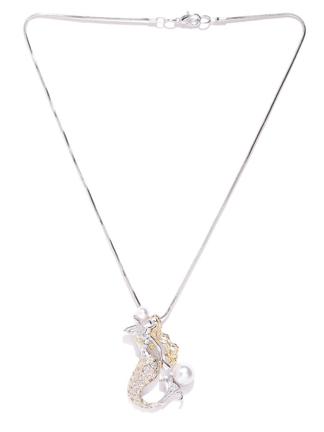 

YouBella Gold-Plated Stone-Studded Pendant with Chain