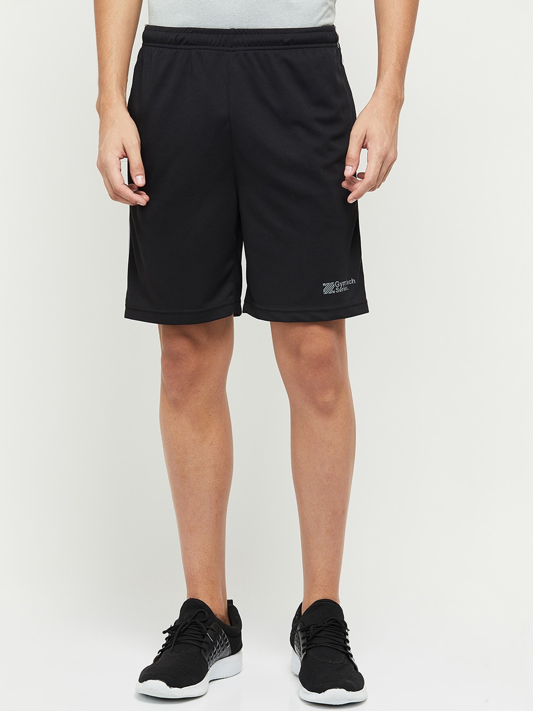 

max Men Black Sports Shorts