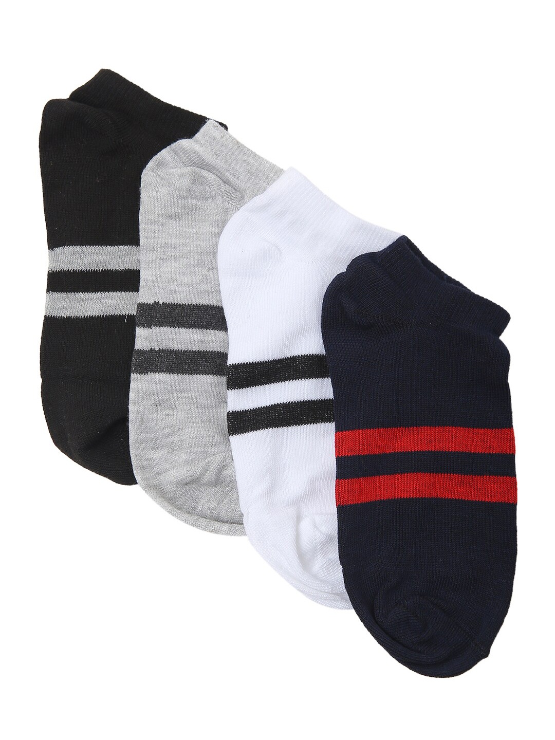 

Bunnywave Pack Of 4 Assorted Patterened Ankle Length Socks