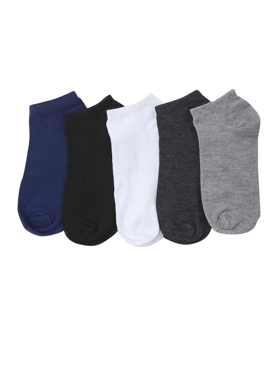 

Bunnywave Pack Of 5 Assorted Cotton Ankle-Length Socks