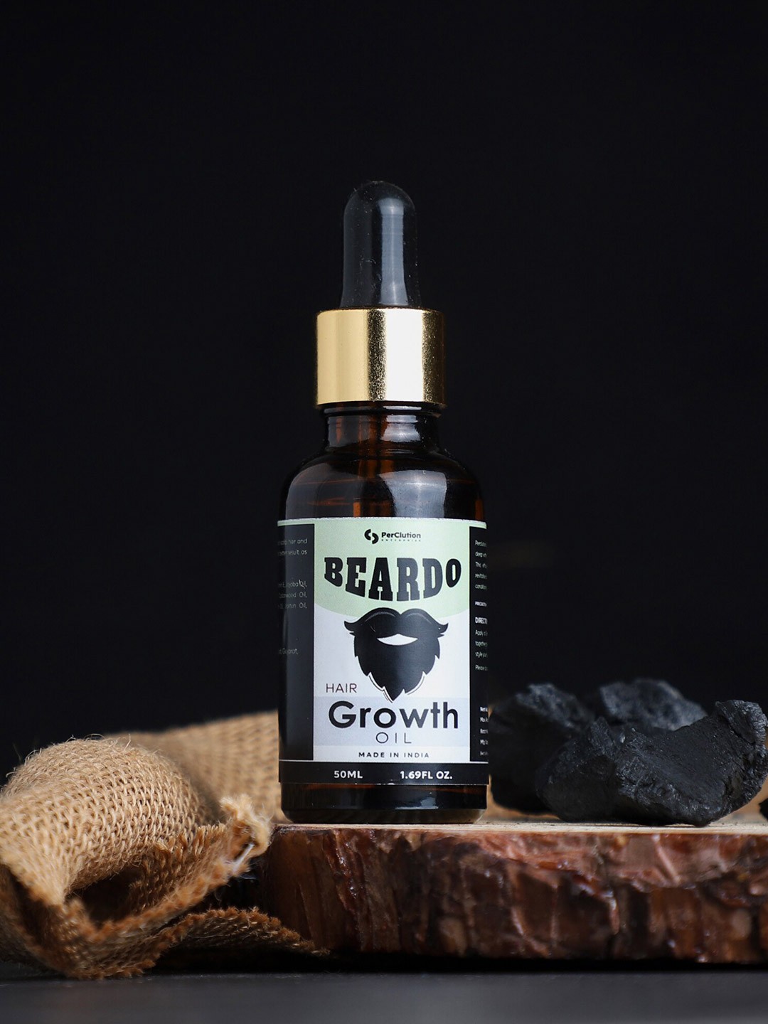 

PERCLUTION ENTERPRISE Men Beardo Hair Growth Oil - 50 ml, Black