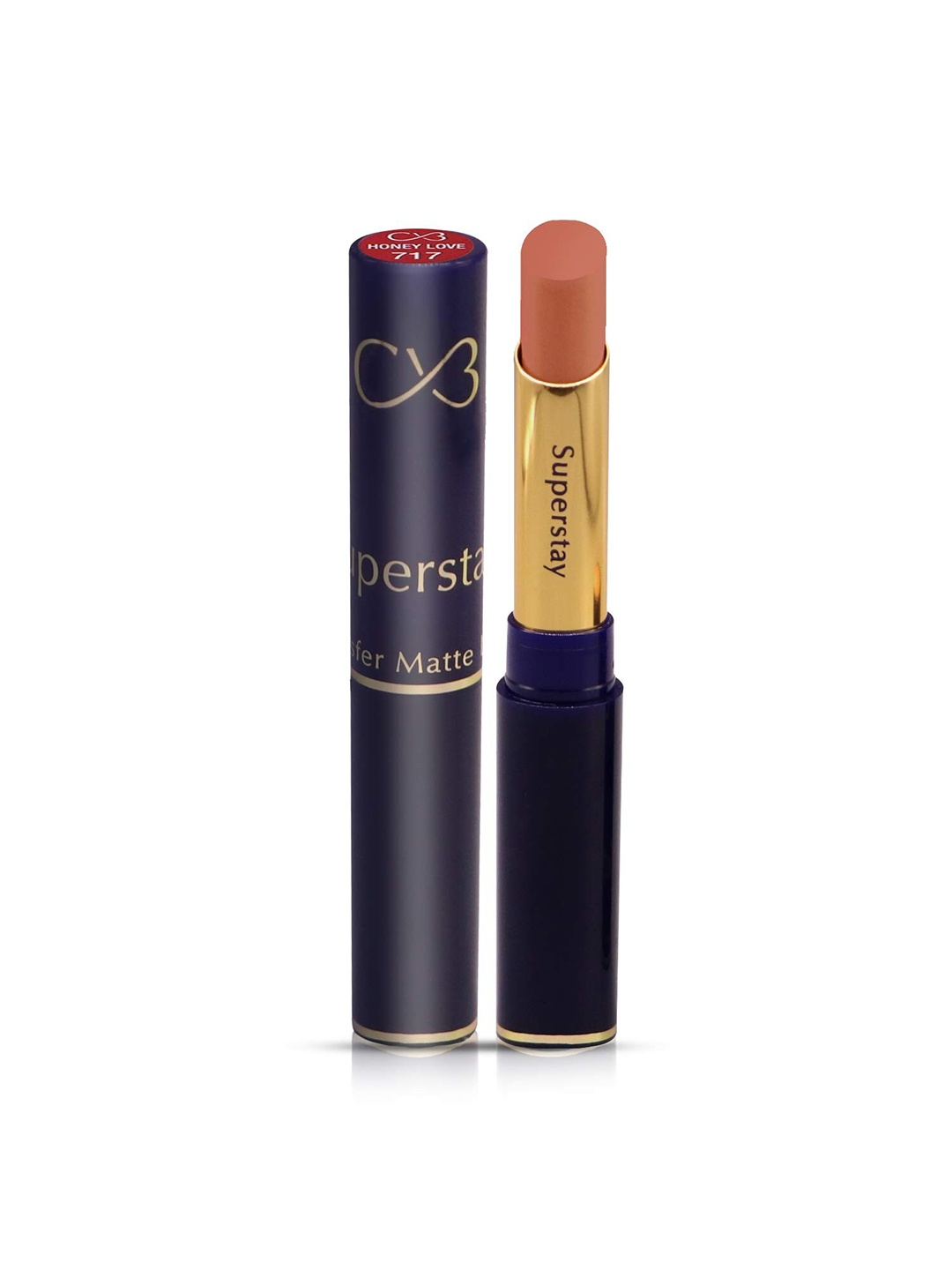 

CVB Super Stay Non-Transfer Matte Lipstick 3.5 g - Honey Love 717, Peach