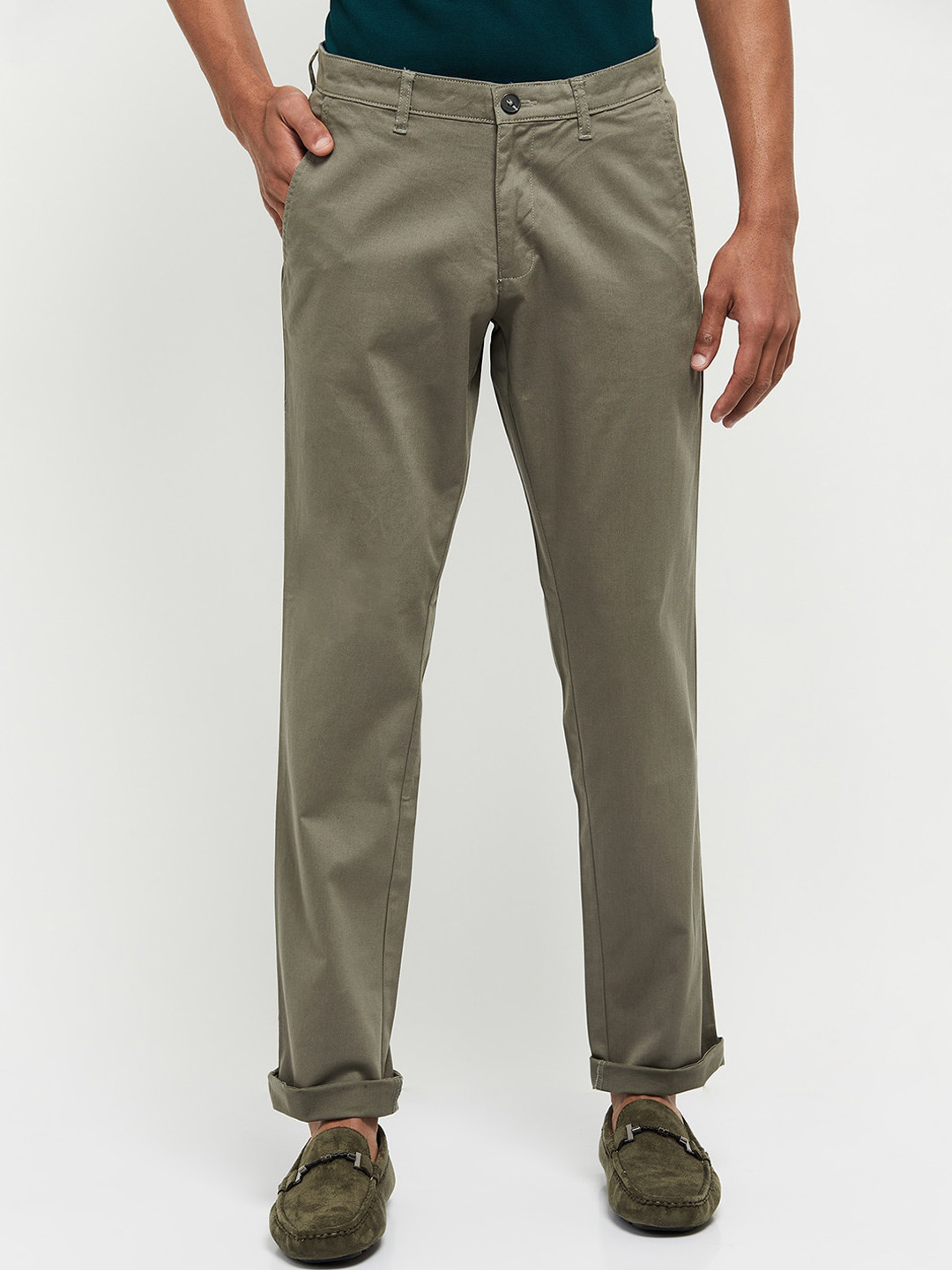 

max Men Green Trousers