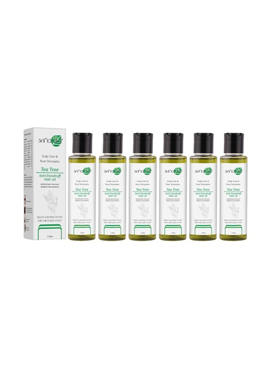 

Skinatura Set of 6 Tea Tree Anti-Dandruff Hair Oil - 110ml each, White