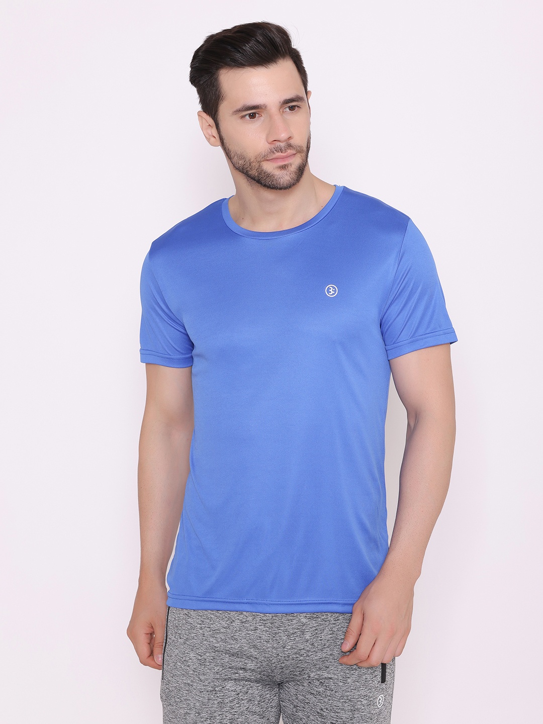 

BODYACTIVE Men Blue T-shirt