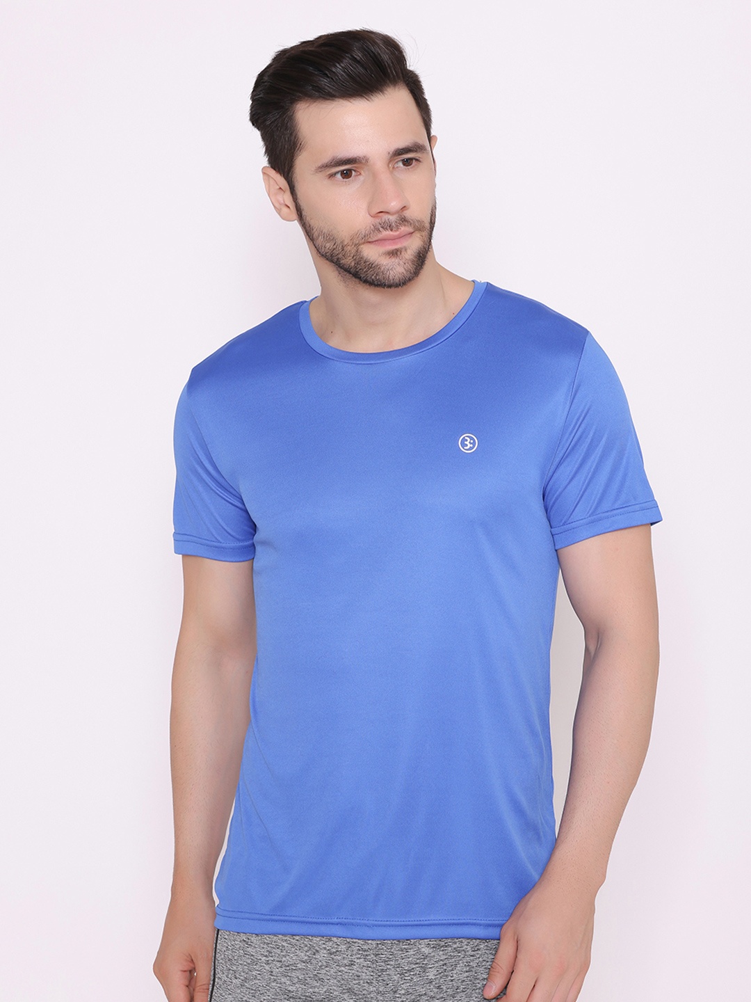 

BODYACTIVE Men Blue T-shirt