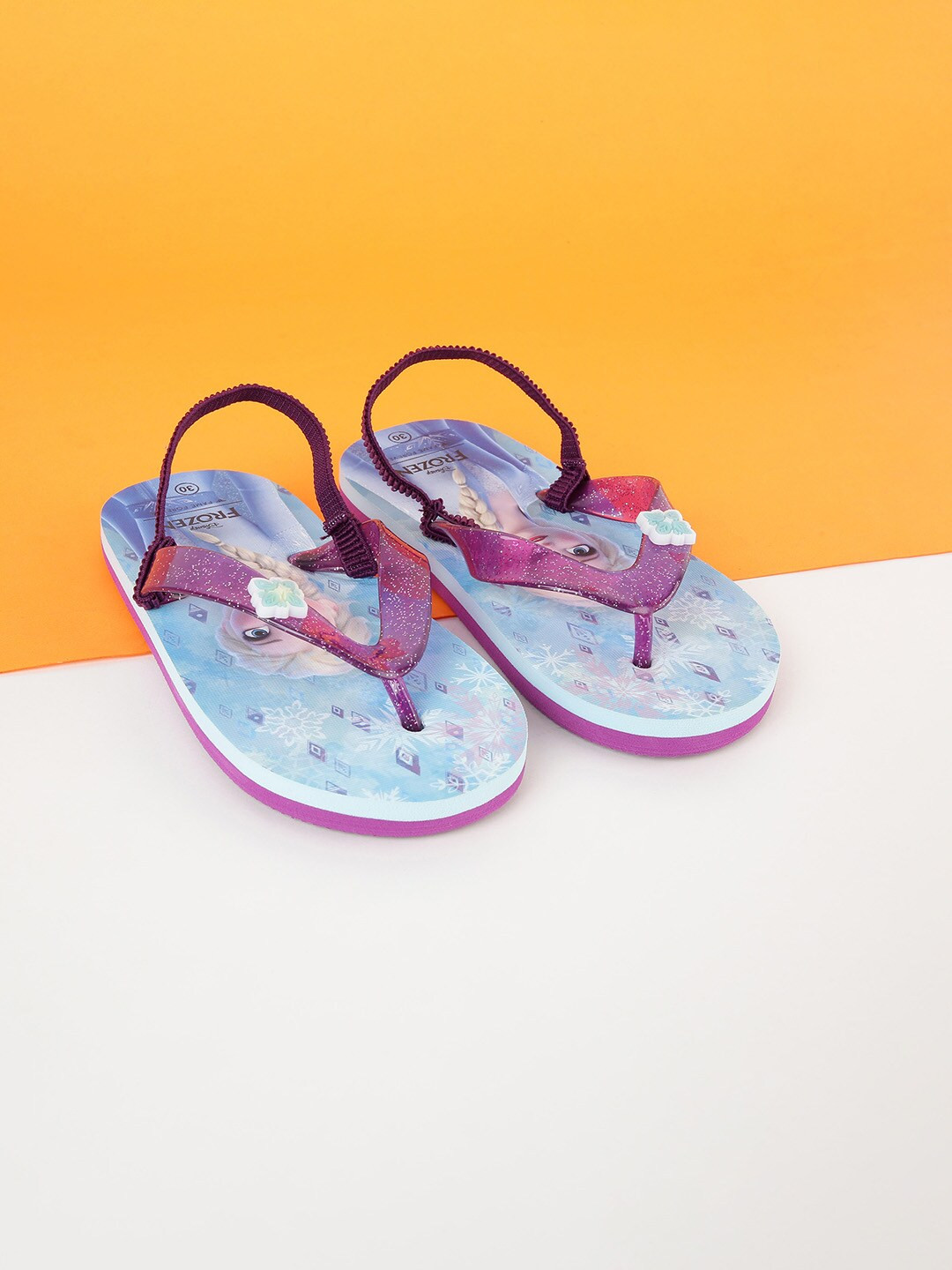 

Fame Forever by Lifestyle Girls Purple Frozen Printed Thong Flip-Flops