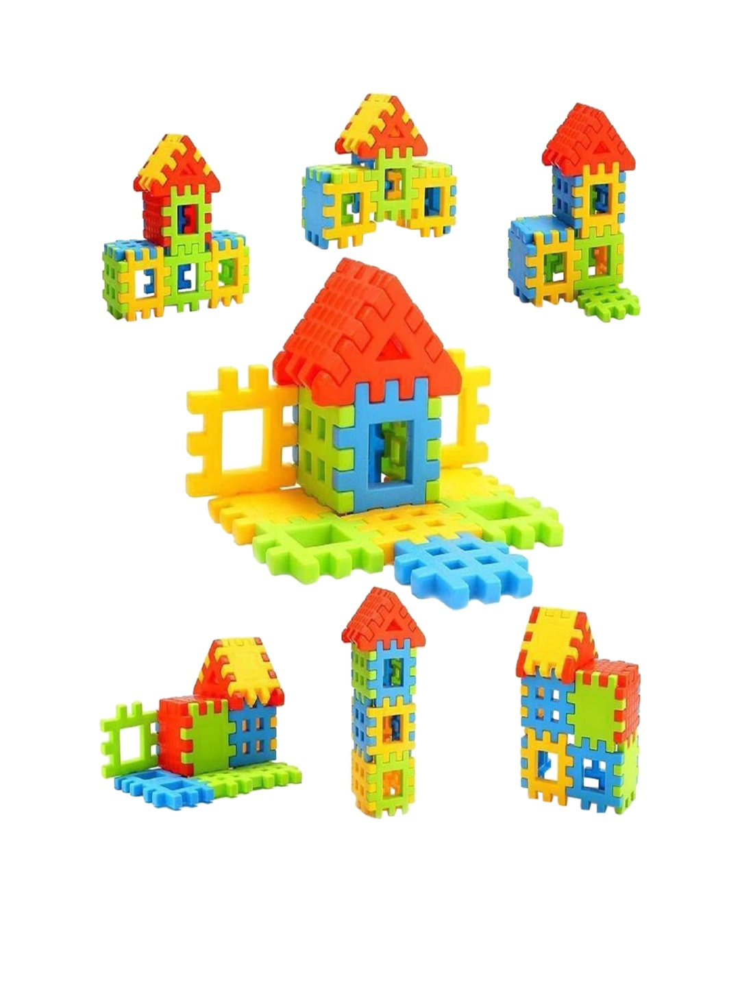 

CHOCOZONE Multi 80 Pcs House Building Blocks Development Toys