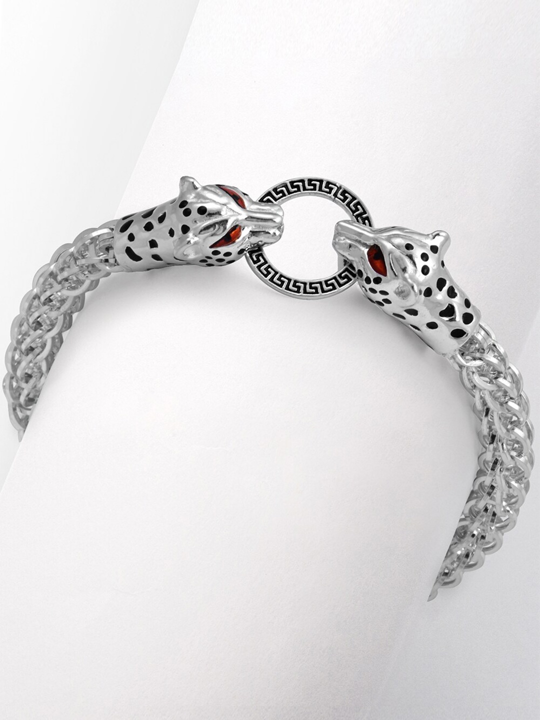 

GIVA 925 Sterling Silver Rhodium Plated Cheetah Head Bracelet