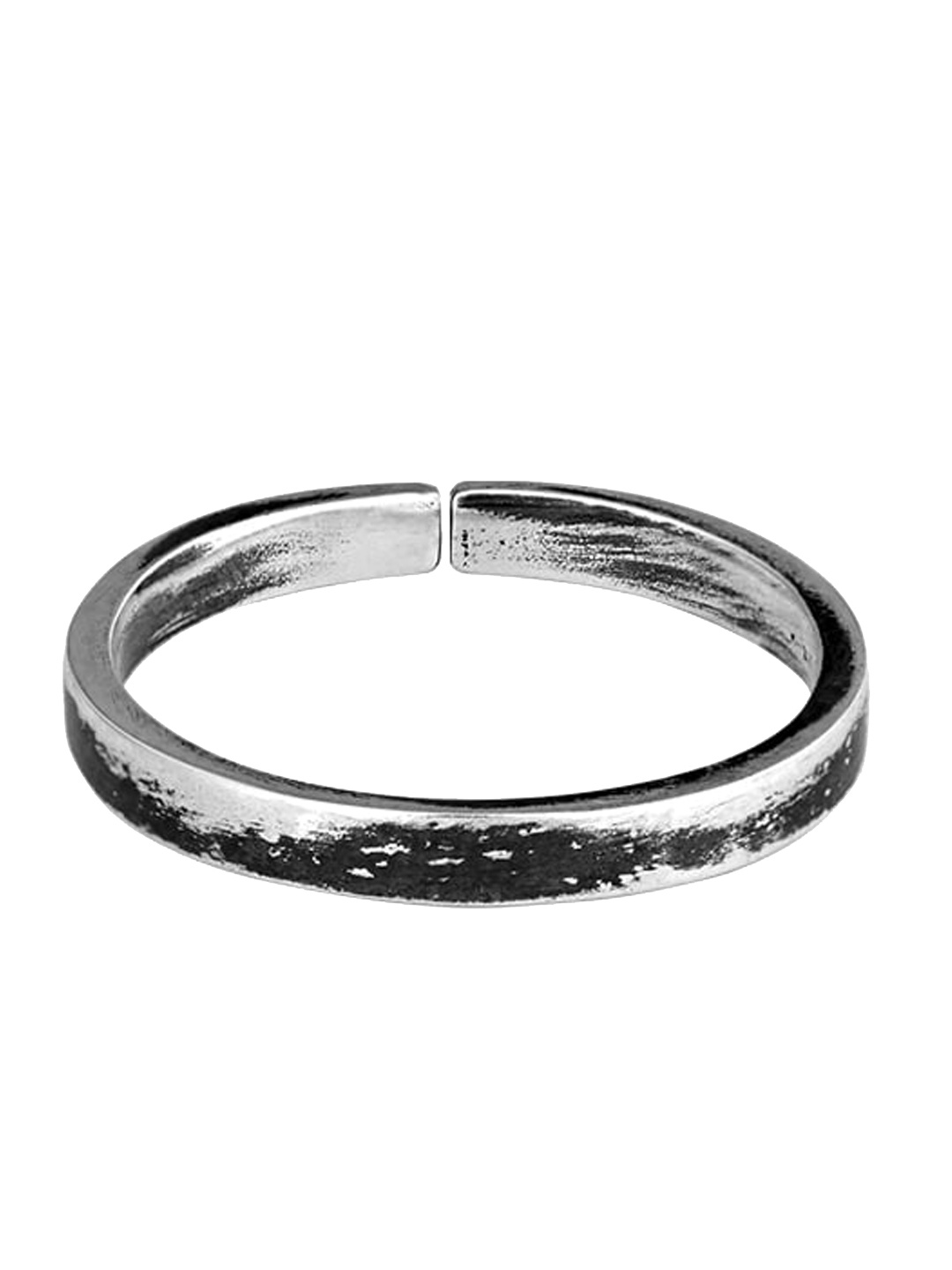 

GIVA Men 925 Sterling Silver Rhodium-Plated & Black Finger Ring