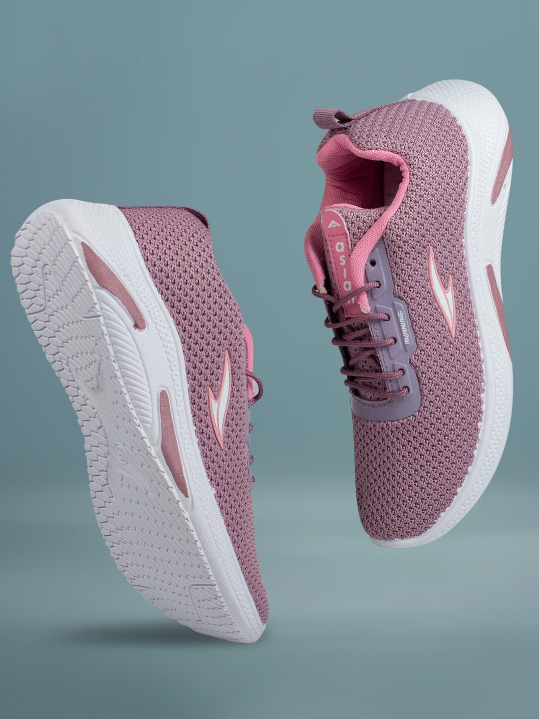 

ASIAN Women Mauve Colourblocked Sneakers