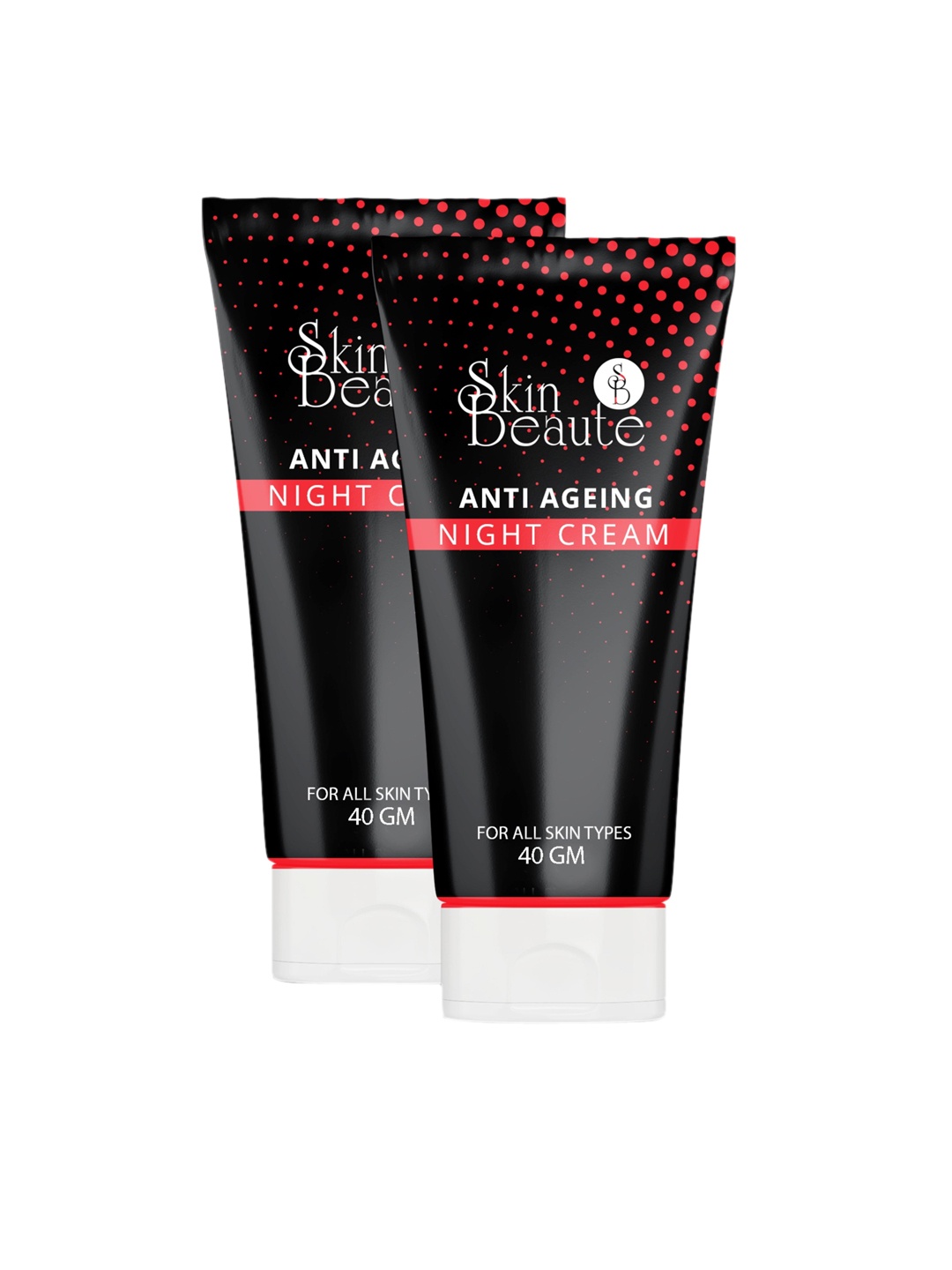 

Skin Beaute Set of 2 Niacinamide Anti Ageing Night Cream - 40 g Each, Black