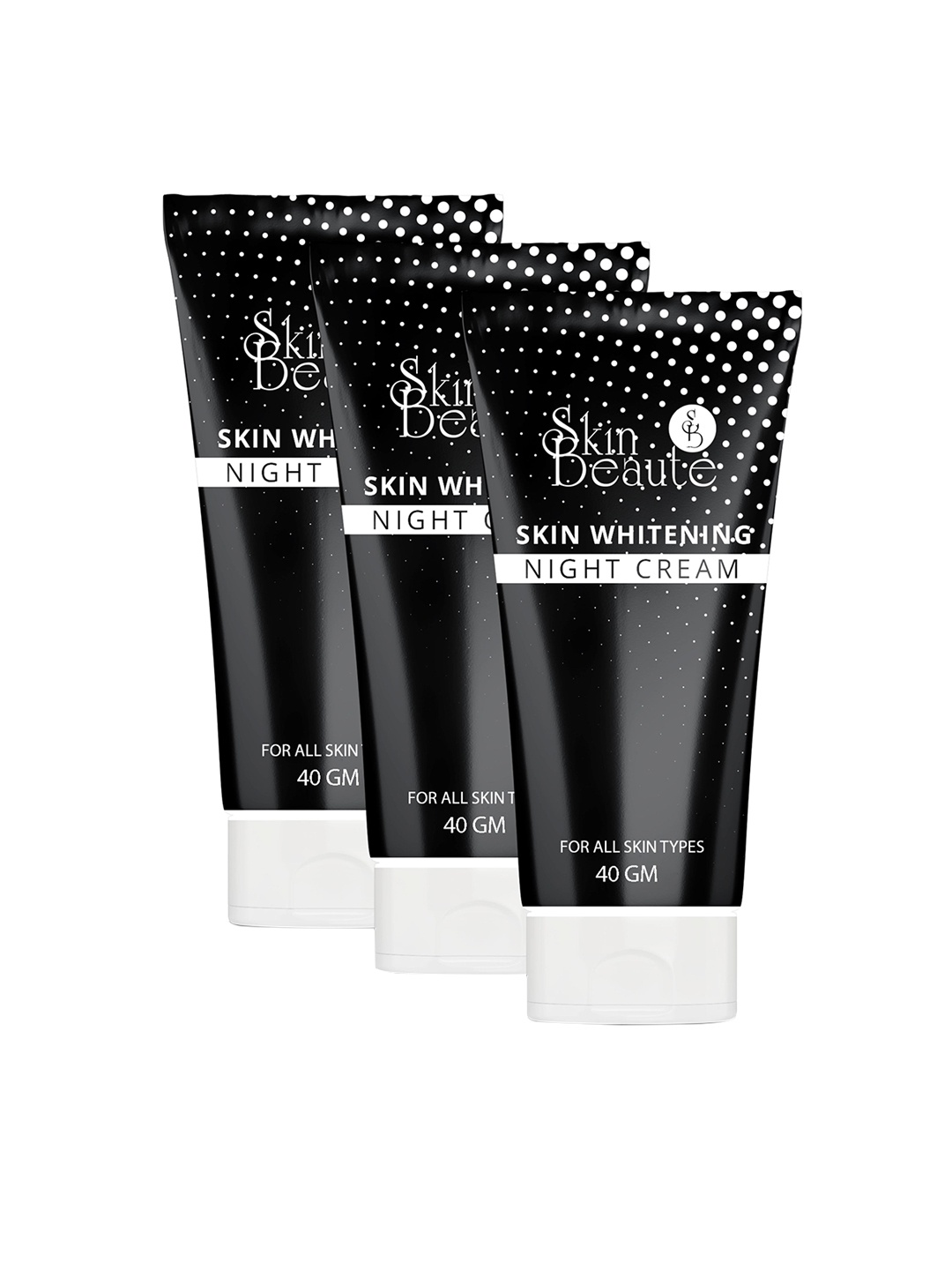 

Skin Beaute Set of 3 Licorice Skin Whitening Night Cream - 40 g Each, Black
