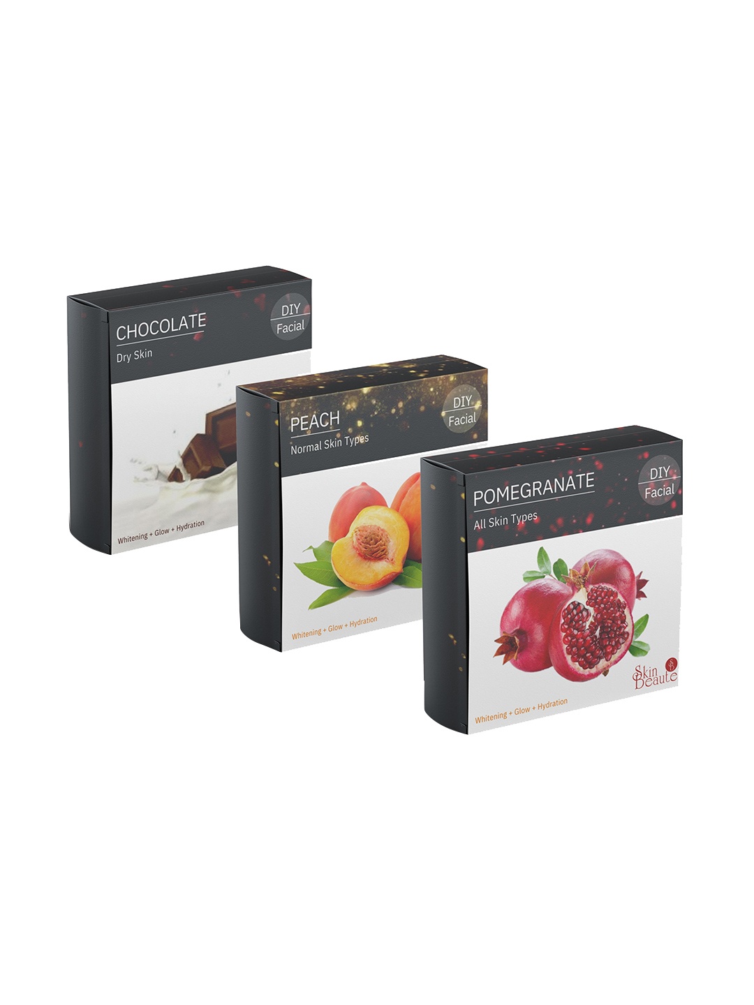 

Skin Beaute Set of 2 Chocolate DIY Facial Kit - 50 g Each, Off white